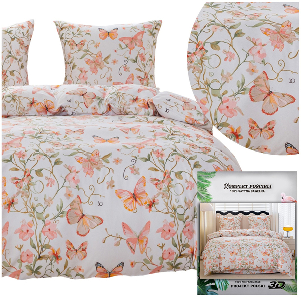 Bedding 200 x 220 3pcs Satin Maria 3053