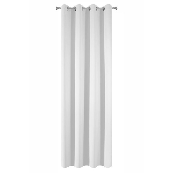 Zasłona 135 x 250 Dekoracyjna Blackout Logan Biel