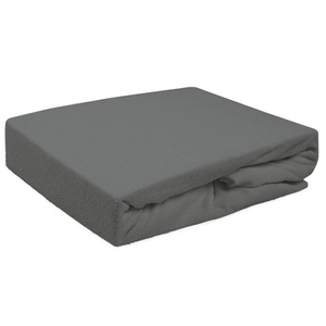 Terry sheet with elastic 041_D Anthracite 90x200
