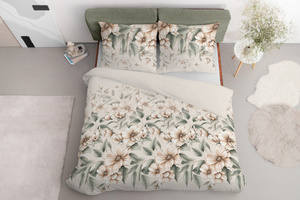 Bedding 220 x 200 3pc Asti Satin Cotton 5234A