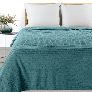 Blanket 200 x 220 Microfiber Embossed Lisa Mint