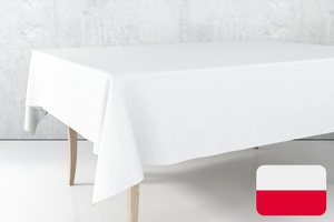 Obrus 140x180 Plamoodporny Klasyczny Elegant Biały