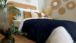 Blanket 160 x 200 Microfiber Embossed Plush 3D Circle Style 08