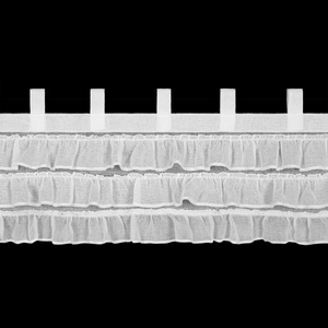 Firana Dekoracyjna Lilia1 45x150 Na Szelkach Biała