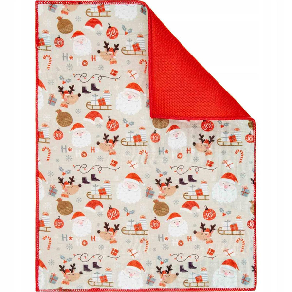 38 x 51 Santa Christmas Dish Drying Mat