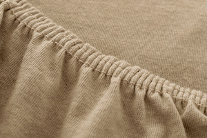 Jersey sheet with elastic 020_D Beige 160x200
