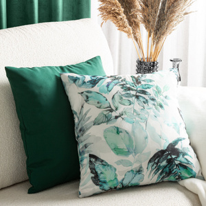 Cushion 45 x 45 Garden2 White + Green