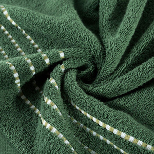 Fiore Bath Towel (11) 50 x 90 Bottle Green