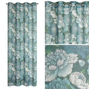 Decorative Curtain Aster 140 x 250 Blue