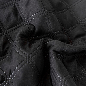 240 x 220 Quilted Double Sided Ruffy Black Bedspread