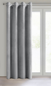 Decorative Curtain D91 Rosa 140 x 250 Grey