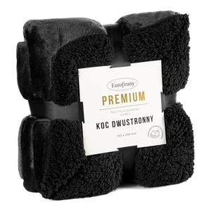 Blanket 150 x 200 Microfiber Two-sided Tedy Black