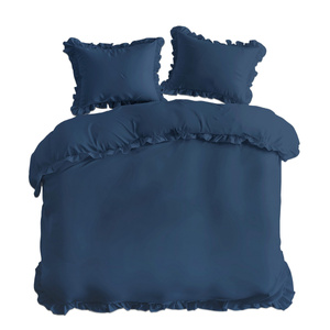 Bedding 160 x 200 3pc Pure Cotton with Ruffles 08