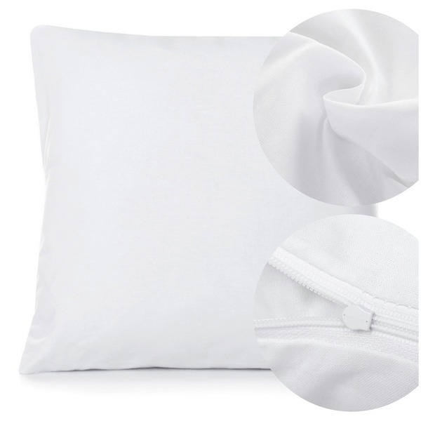 Cotton Pillowcase 40 x 40 Hotel Smooth Zipper Juan
