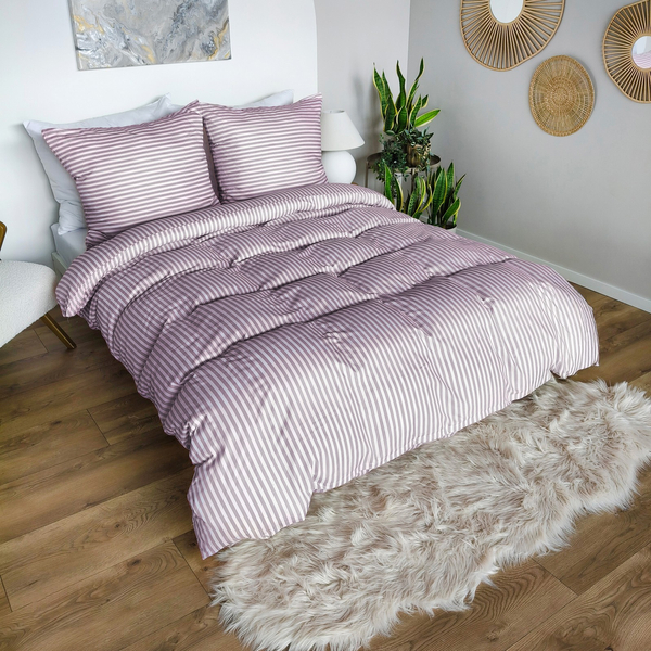 Pościel 220 x 200 3cz Mikrofibra w Pasy Eusebia Home 02