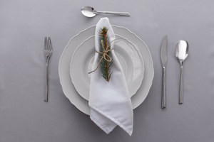 Tablecloth 120x240 Stainproof Classic Savio Grey