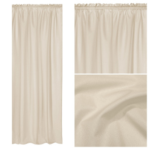 Curtain 140 x 250 Garden with Tape Gaia J.Beige