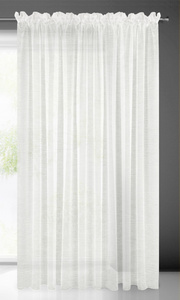 Lucy Decorative Curtain on Tape 140 x 270 White