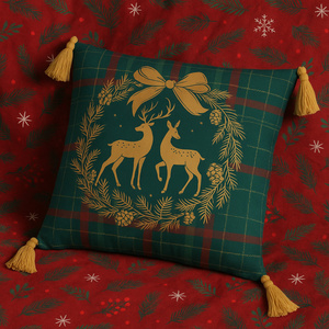 Poszewka 45 x 45 Świąteczna Panama 5380A