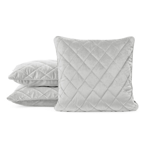 Velvet Pillowcase Velvet 27 45 x 45 Silver