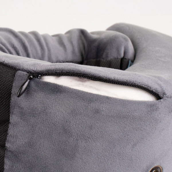 Poduszka Podróżna Rogal Memory z Kapturem Comfy 01