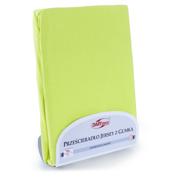 Prześcieradło Jersey z Gumką 052_D Limonka 200x220