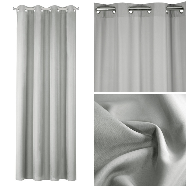 Zasłona 140 x 250 Dekoracyjna Adore Stal