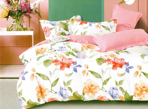 Bedding 140 x 200 2 pcs Satin Cotton no. A1782