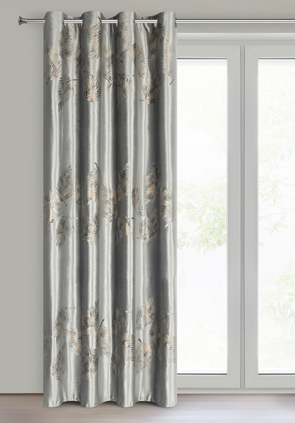 Zasłona 140 x 250 Welwet Przelotki Idalia Srebrny