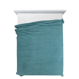 Blanket 150 x 200 Microfiber Embossed Lisa Mint
