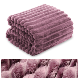 Blanket 200 x 220 Microfiber Stamped Stripes Nuvio 14