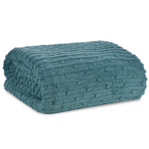 Blanket 70 x 160 Microfiber Embossed Lisa Mint