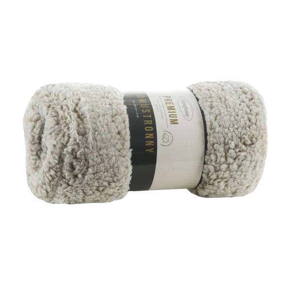 Koc 70 x 160 Mikrofibra Baranek Koala Beż+Biały