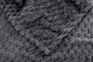 Blanket 170 x 210 Microfiber Design Cindy6 Steel