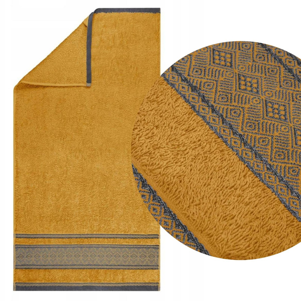 Ręcznik 50 x 90 Bawełna Panama 500g/m2 Musztarda