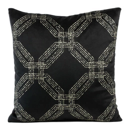 45 x 45 Decorative Velvet Blink30 Pillowcase Black