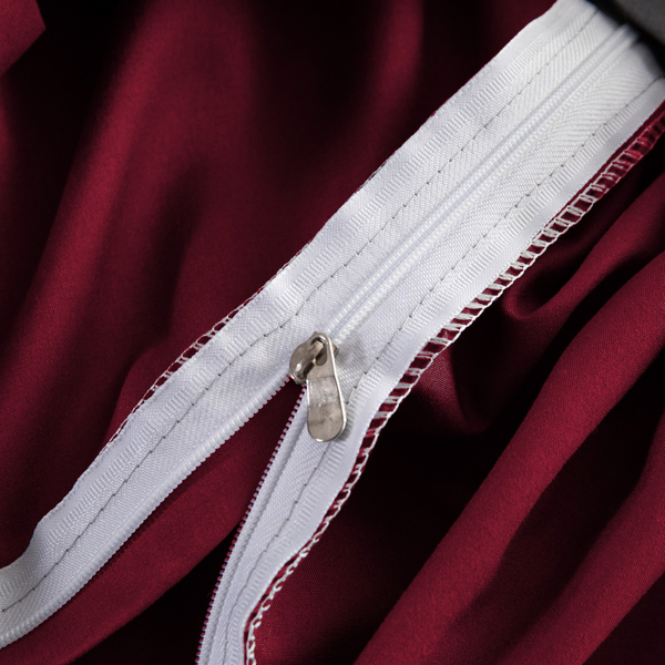 Pościel 200 x 220 3cz Gładka Z Koronką Brandon 03