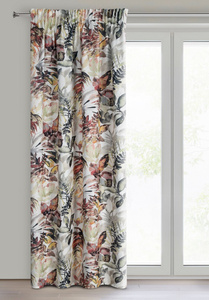 Zasłona Gotowa Adeline Taśma 140 x 270 Bia+Stal