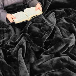 Blanket 160 x 200 Acrylic Solid Warm Yasemin 05