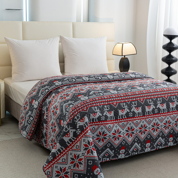 Narzuta 220 x 240 Tłoczona Świąteczna Levent 2960