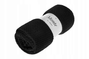 Blanket 150 x 200 Microfiber Jacquard Monte Black