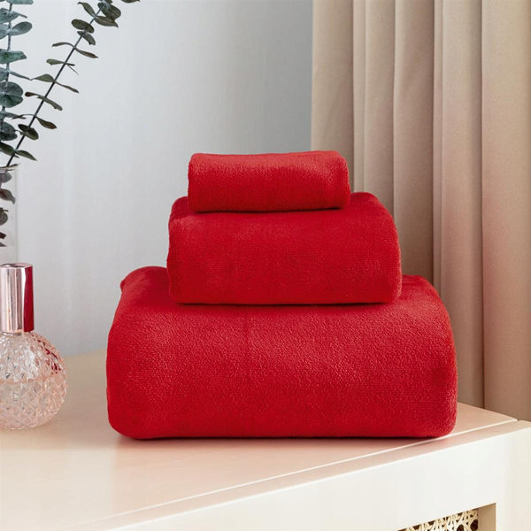 Towel 30 x 30 Microfiber Active 380g/m2 Red