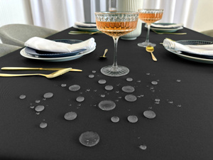 Tablecloth 110x160 Stain-Resistant Surbo Black