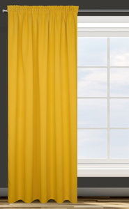 Zasłona 135 x 270 Dekoracyjna Parisa Musztarda
