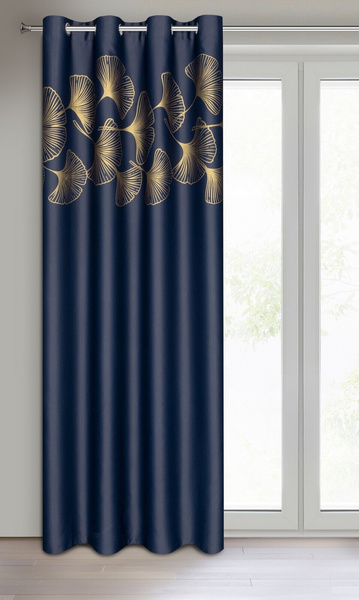 Zasłona Gotowa 140 x 250 Przelotka Harmony Granat
