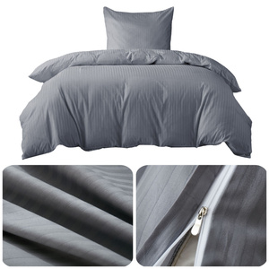 Bedding 140 x 200 2pc Cotton Adamashe Graphite