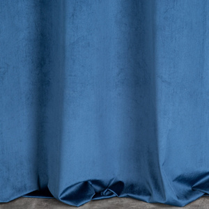 Curtain 140 x 250 Decorative Drawstring Agnes Navy Blue