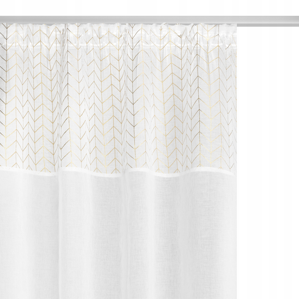 Curtain 140 x 270 Decorative Nord Tape White