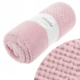 Koc 70 x 150 Mikrofibra Żakardowa Monte Pudrowy