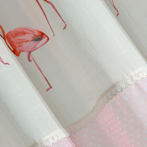 Flamingo Decorative Curtain 140 x 250 Pink